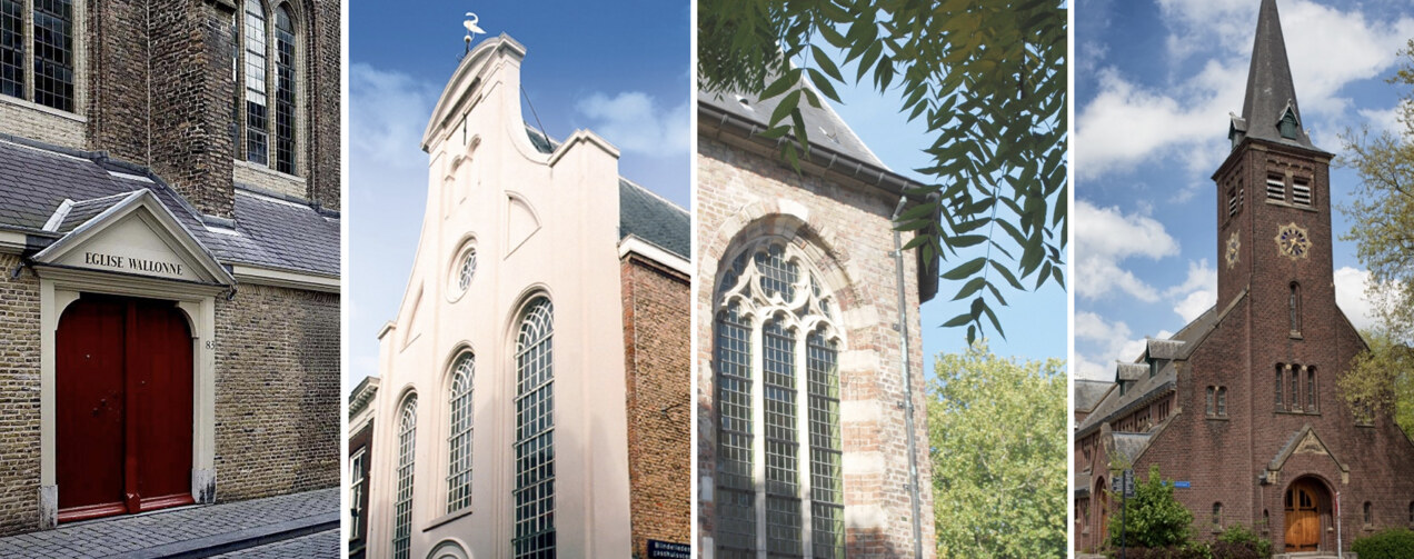 Les quatre lieux de l’Église Wallonne du Sud-Ouest